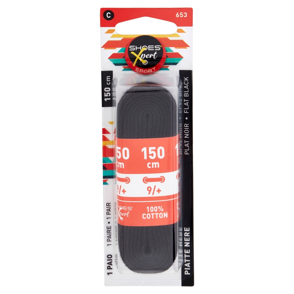 Shoes'Xpert Sport Piatte Nere 150cm 9/+ 1 Paio